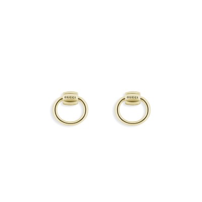GUCCI HORSEBIT SMALL HOOP EARRINGS 